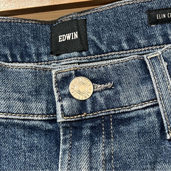 Edwin Elin Crop Straight Jeans Size 30 New - Picture 10 of 15
